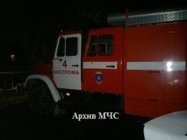 Пожар в Судиславском районе