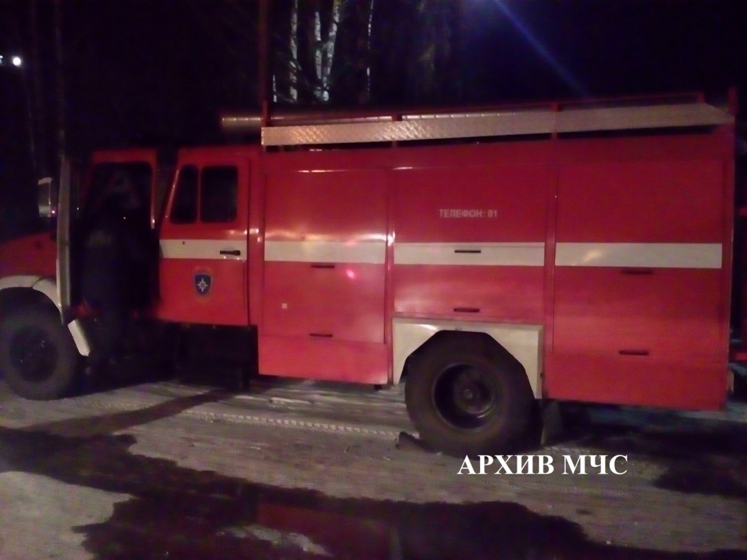 Пожар в Судиславском районе, п. Глебово