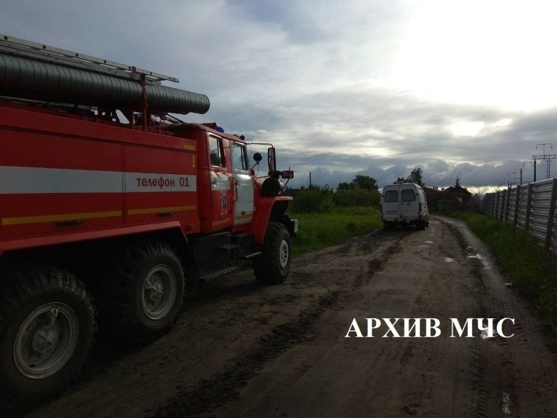 Пожар в Судиславском районе